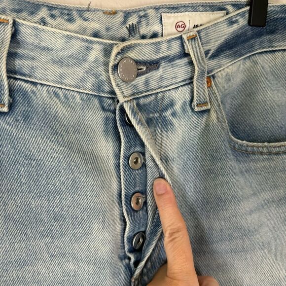 AG Adriano Goldschmied Kinsley High Rise Pop Crop Jeans  Button Fly Women’s 28 - Picture 3 of 11